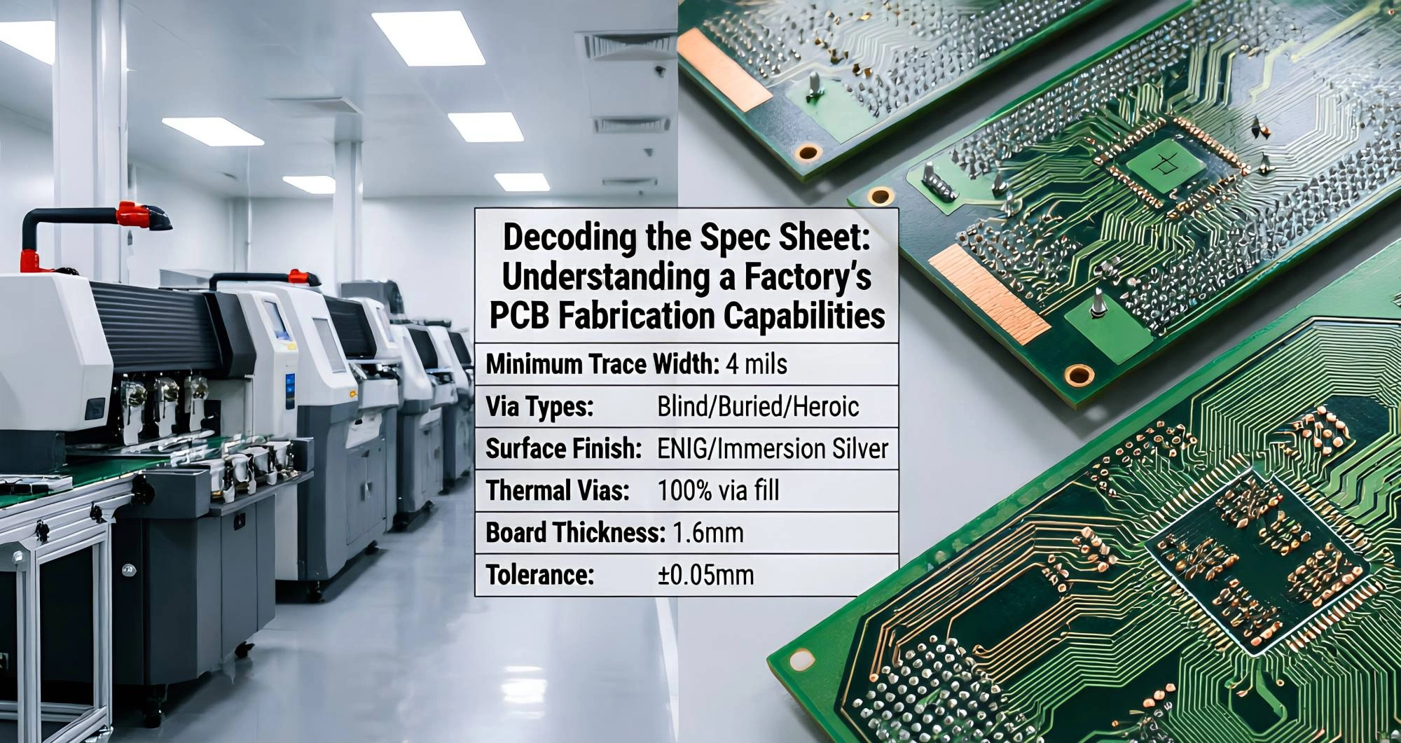 Decoding the Spec Sheet: Understanding a Factory's PCB Fabrication Capabilities