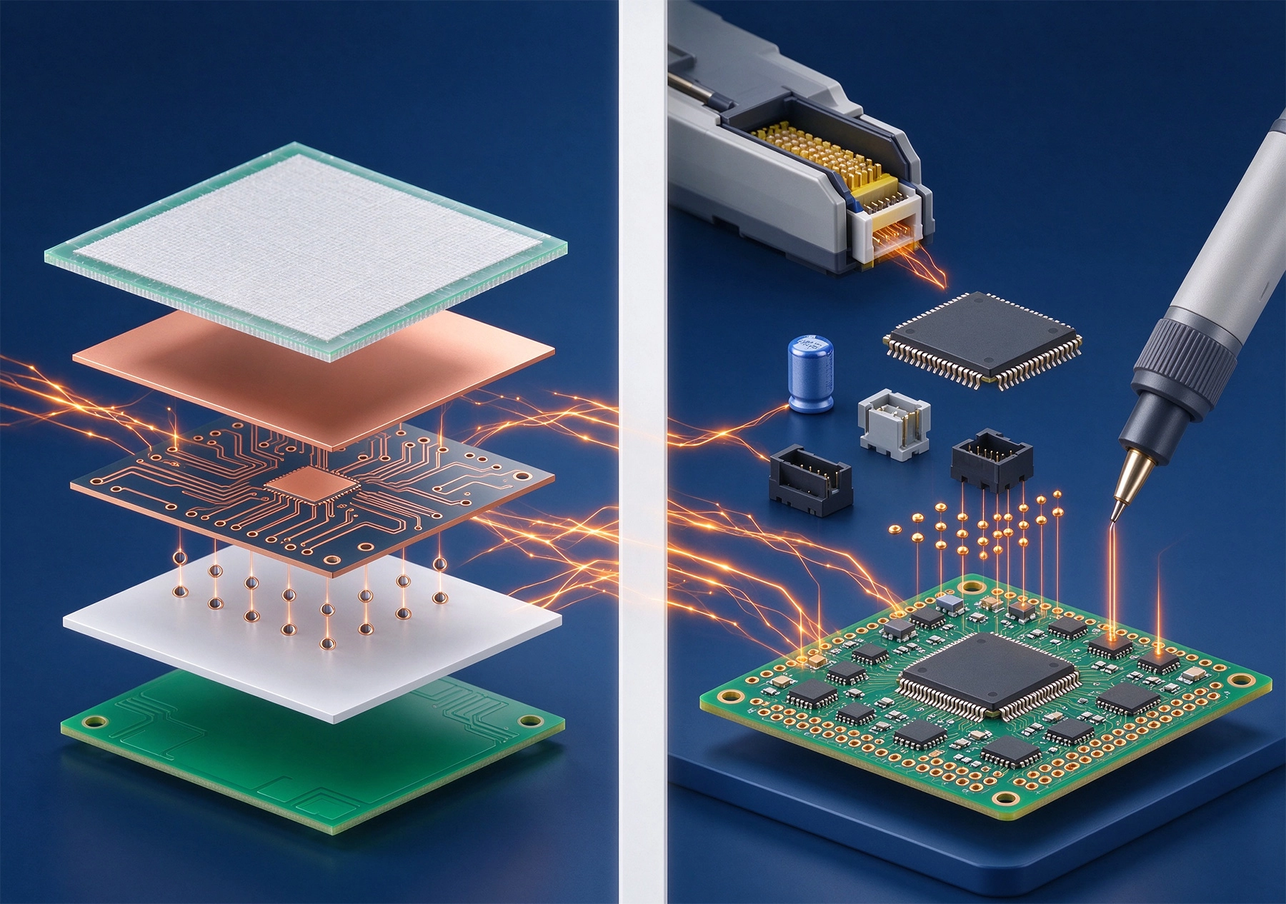 The Difference Between PCB Fabrication and PCB Manufacturing Assembly Explained